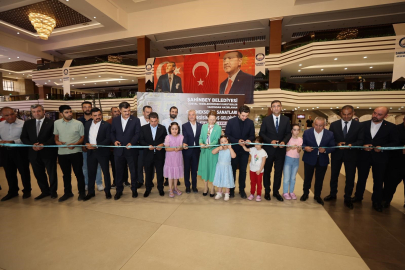 Şahinbey Belediyesi yaz okulu kursiyerlerinin el emeği sergisi açıldı