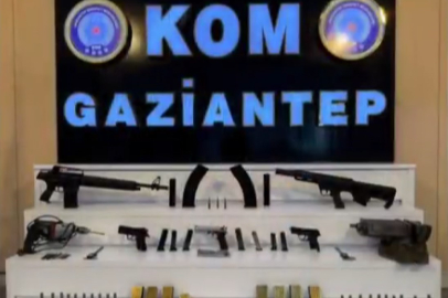 Gaziantep'te 3 tabanca ile 2 adet otomatik av tüfeği ele geçirildi: 1 gözaltı