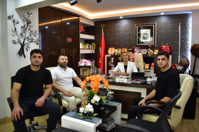 Şampiyon Sporculardan Uluslararası Gazeteciler Cemiyeti Temsilcisi Aslı Emektar’a Anlamlı Ziyaret