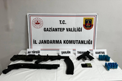 Gaziantep'te silah kaçakçılığı operasyonu: 28 adet tabanca ve tüfek ele geçirildi