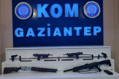 Gaziantep'te bağ evine kaçak silah operasyonu: 6 silah ele geçirildi