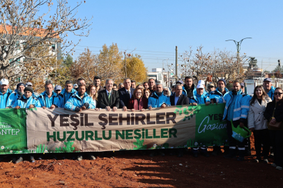 Gaziantep Büyükşehir’in YEŞİLANTEP projesi ile şehir merkezi ağaçlanıyor