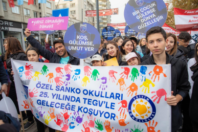 Özel Sanko Okulları, 7. Gazi Maratonu'nda TEGV Yararına Koştu