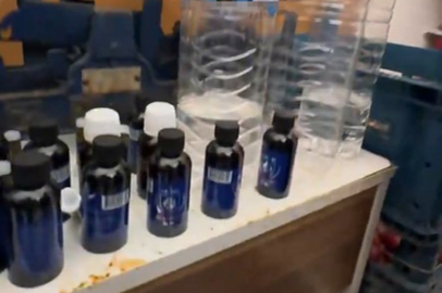 Gaziantep'te şok denetim: Kasapta kaçak alkol üretimi yapıldığı tespit edildi