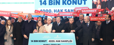 Gaziantep Güneyşehir Konut Projesinde 4 Bin’inci Hak Sahibi Belirlendi