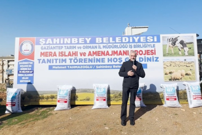 Şahinbey Belediyesi’nden 75 Milyon Metrekarelik Meraya Gübre Desteği