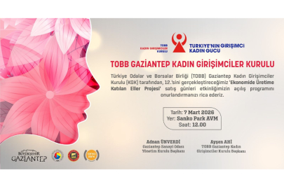 Gaziantep’te 8 Mart’a Özel Kadın Emeği Buluşması: “Ekonomide Üretime Katılan Eller” 12’nci Kez Başlıyor