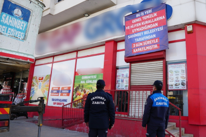 Şahinbey’de 3 İş Yeri Geçici Olarak Kapatıldı