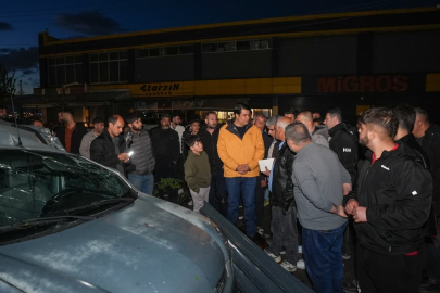 Yılmaz Sahada Çalışmaları Takip Etti