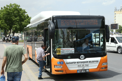 Gaziantep’te Bayramda Ulaşım Ücretsiz