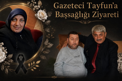 DOĞUŞ GAZETESİ'NDEN GAZETECİ TAYFUN KATIRCI'YA BAŞSAĞLIĞI ZİYARETİ