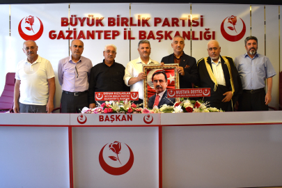 Suriye Türkmen Heyetinden BBP Gaziantep İl Başkanlığı’na Ziyaret