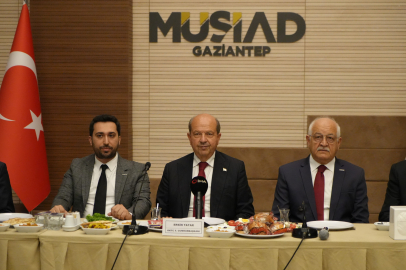 KKTC Cumhurbaşkanı Tatar, MÜSİAD Gaziantep Şubesi’nde İş Dünyasıyla Buluştu