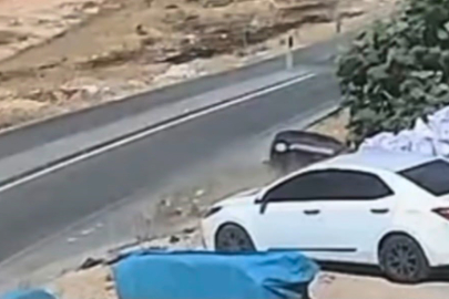 Gaziantep’te Feci Kaza: Araç Menfezde Ters Döndü