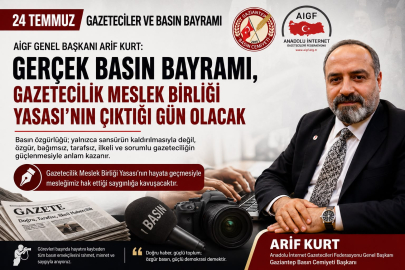 Başkan Arif Kurt; “Gazeteciliğin Geleceği İçin Meslek Birliği Yasası Şart”
