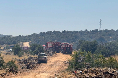 Gaziantep'te Çıkan Orman Yangını Kontrol Altına Alınmaya Çalışılıyor
