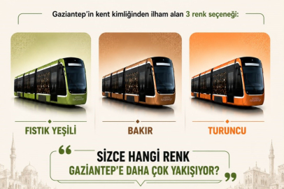 Yeni Tramvayların Rengi Gazianteplilerin Oylarıyla Belli Olacak