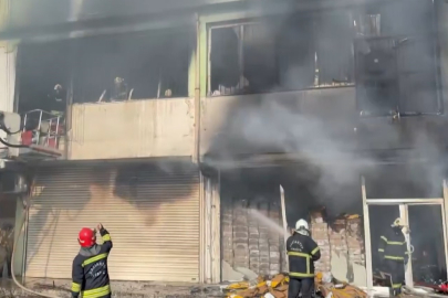 Gaziantep’te iş yerinde korkutan yangın