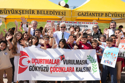 Gaziantep’te “Uçurtmalar Vurulmasın, Gökyüzü Çocuklara Kalsın” Etkinliği Düzenlendi