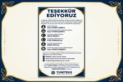 TEŞEKKÜR EDİYORUZ