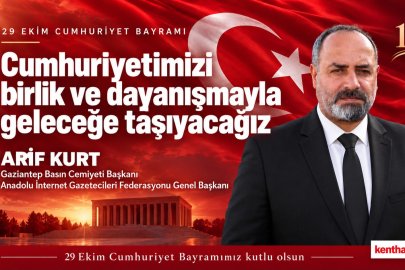 Arif Kurt: “Cumhuriyetimizi birlik ve dayanışmayla geleceğe taşıyacağız”
