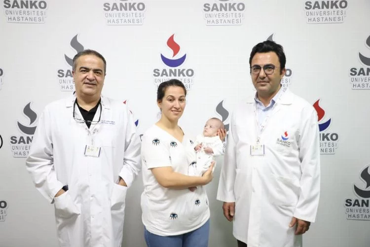 SANKO Üniversitesi Hastanesi'nde bebeğe kalp ameliyatı yapıldı